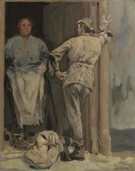 The Batman (Compree washing madame), 1920 (olie på lærred på træpanel)